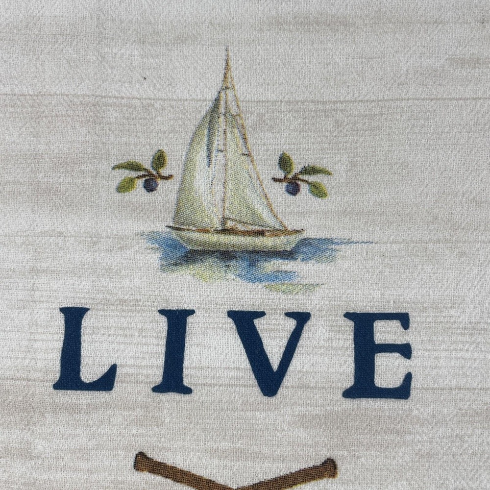 Kay Dee Designs Lake Camp Tea Towel Bundle Live Love Lake Happy Place Blue Plaid - Picture 4 of 9